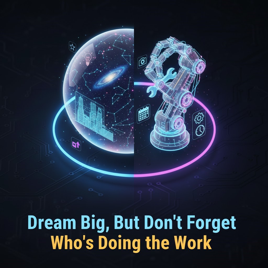 Dream Big, But Don’t Forget Who’s Doing The Work